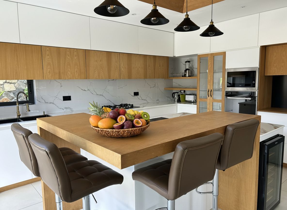 Évasion Luxe — cuisine, corbeille de fruits