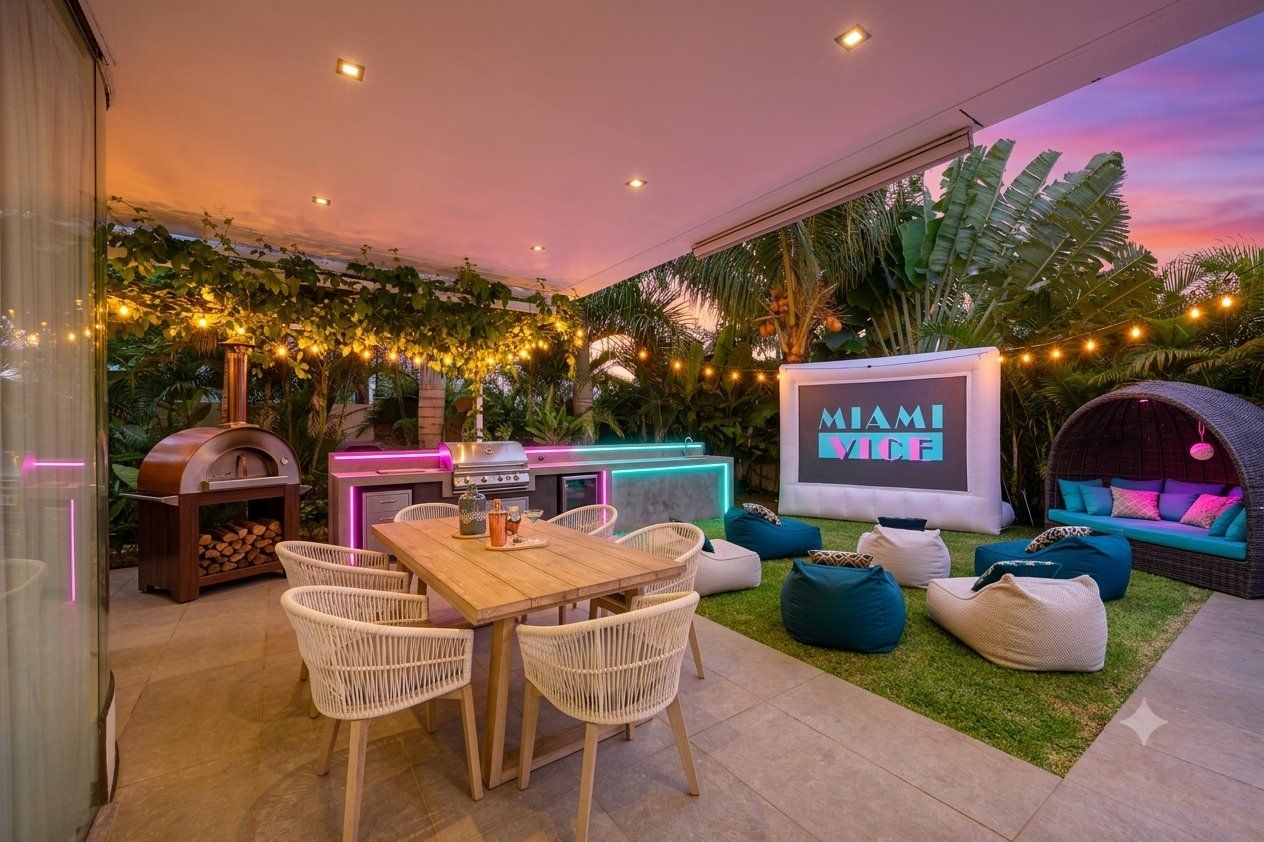 The Playground — Outdoor Resort, cinéma plein air et four à pizza